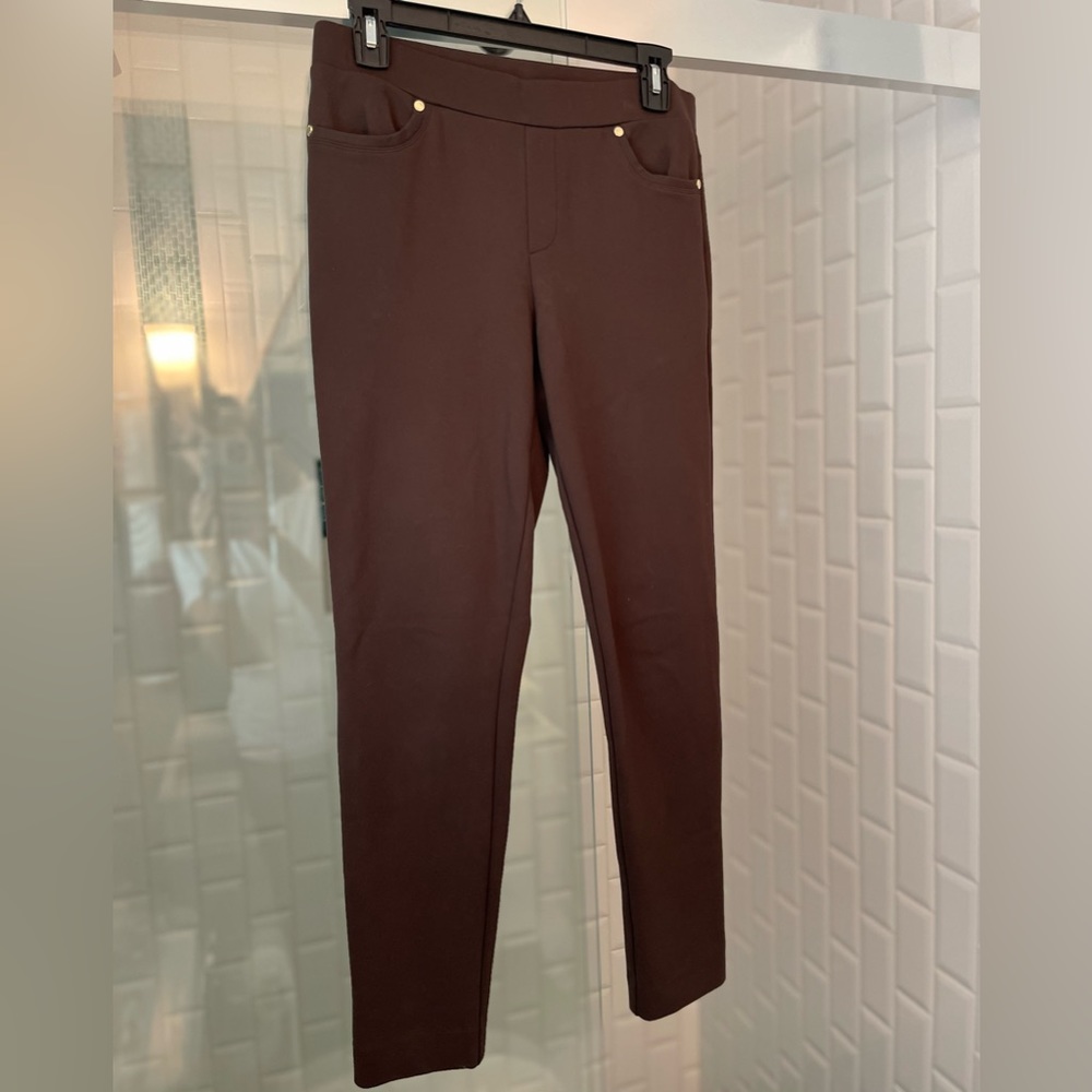 Brown pull on pants